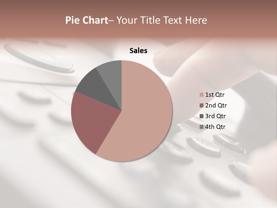 A Person Pressing A Button On A Telephone PowerPoint Template