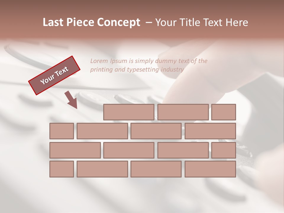 A Person Pressing A Button On A Telephone PowerPoint Template