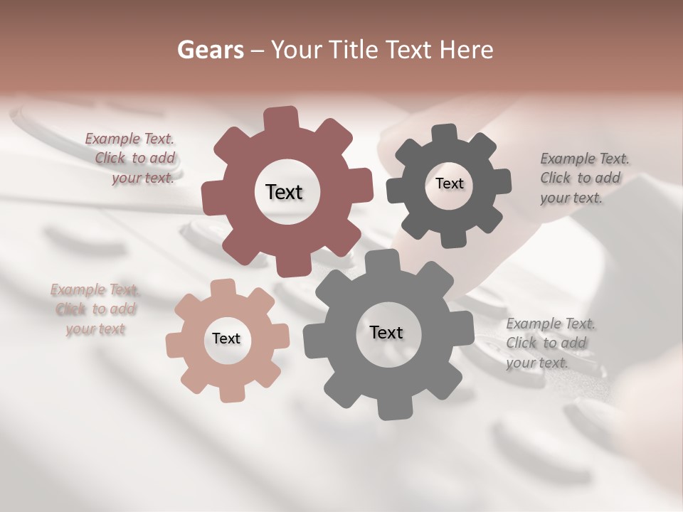 A Person Pressing A Button On A Telephone PowerPoint Template