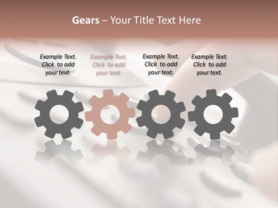 A Person Pressing A Button On A Telephone PowerPoint Template