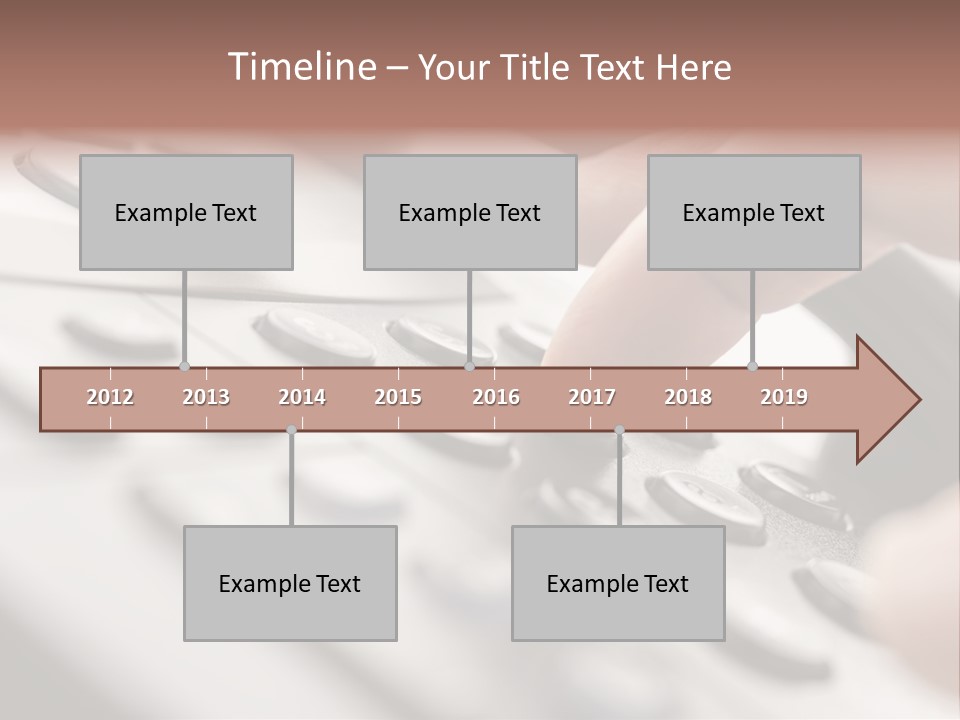 A Person Pressing A Button On A Telephone PowerPoint Template