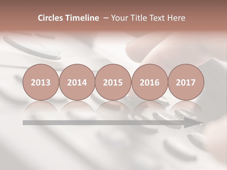 A Person Pressing A Button On A Telephone PowerPoint Template