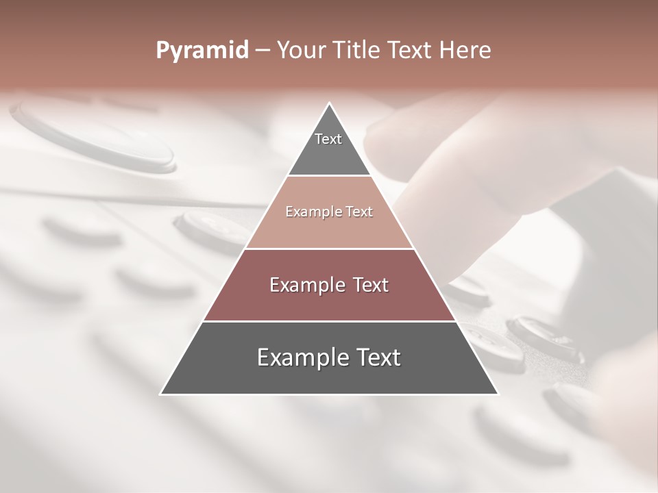 A Person Pressing A Button On A Telephone PowerPoint Template