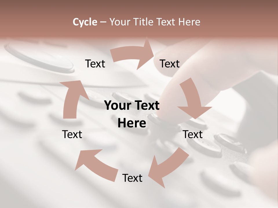 A Person Pressing A Button On A Telephone PowerPoint Template