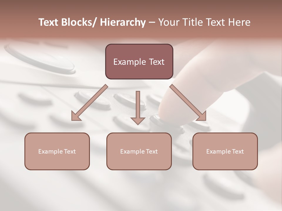 A Person Pressing A Button On A Telephone PowerPoint Template
