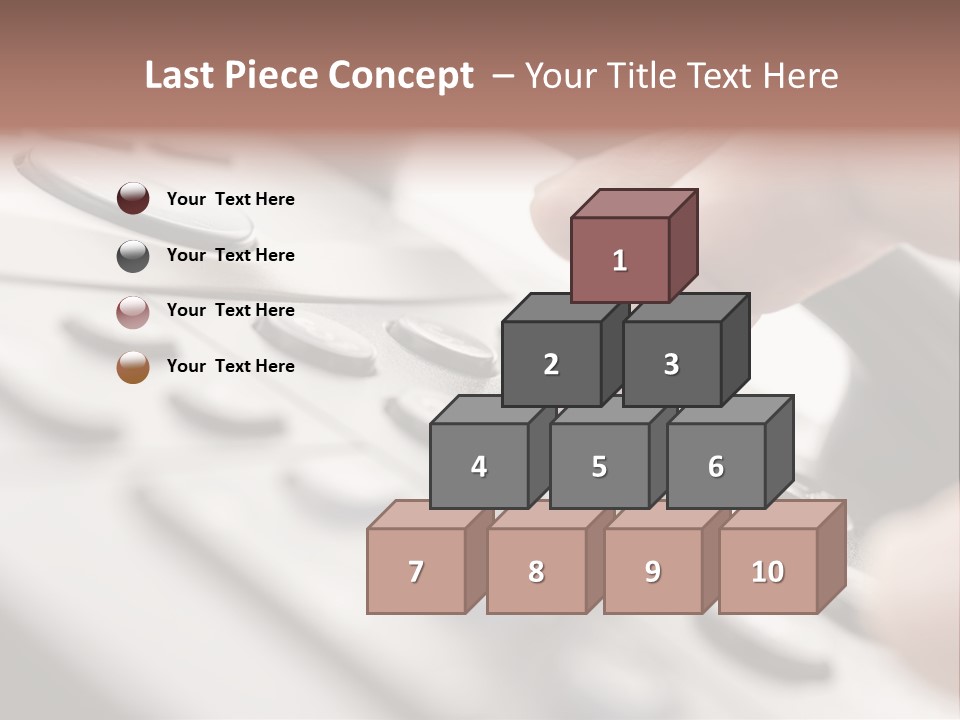 A Person Pressing A Button On A Telephone PowerPoint Template