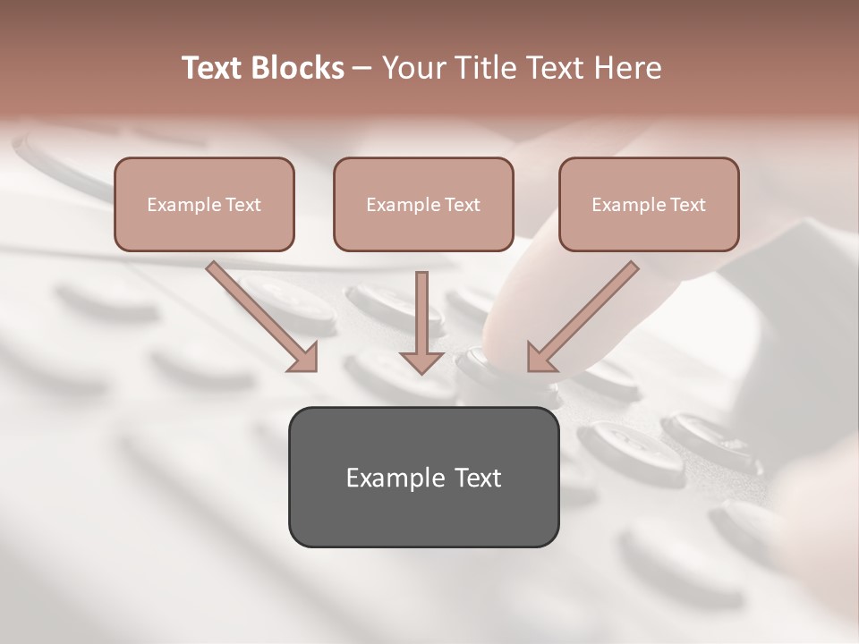 A Person Pressing A Button On A Telephone PowerPoint Template
