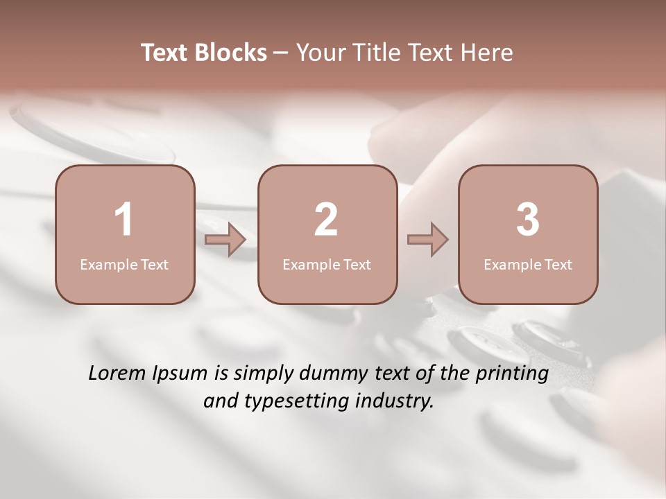 A Person Pressing A Button On A Telephone PowerPoint Template