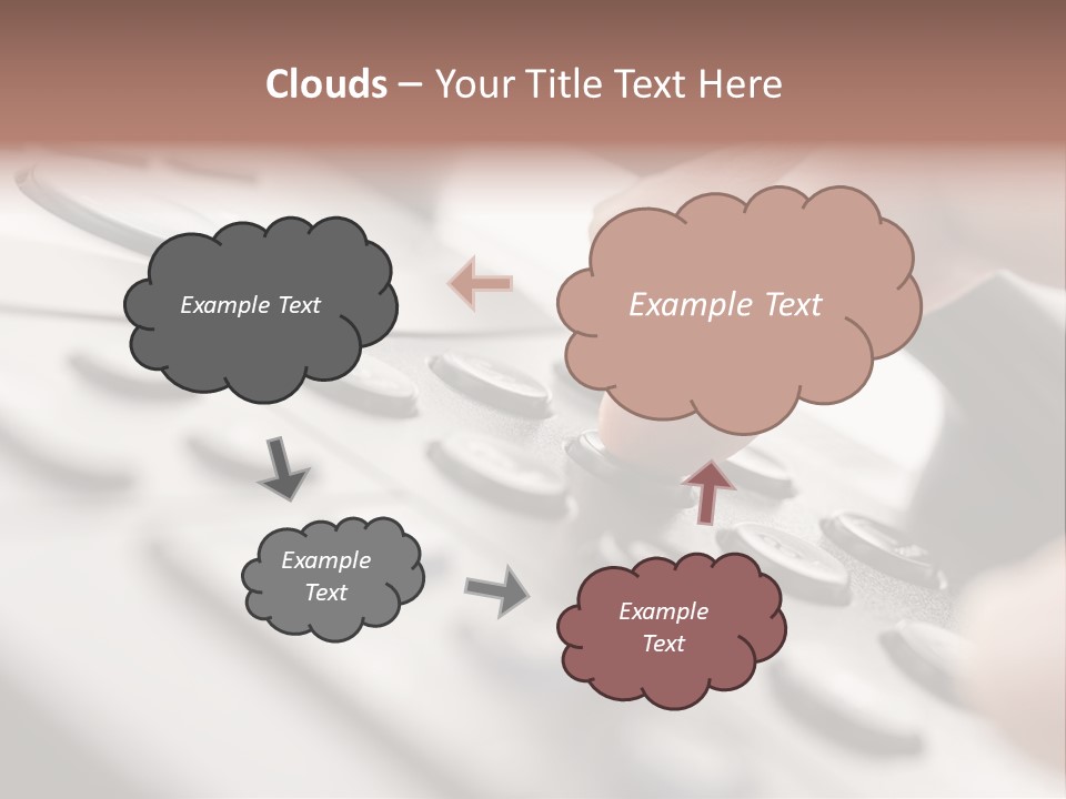 A Person Pressing A Button On A Telephone PowerPoint Template