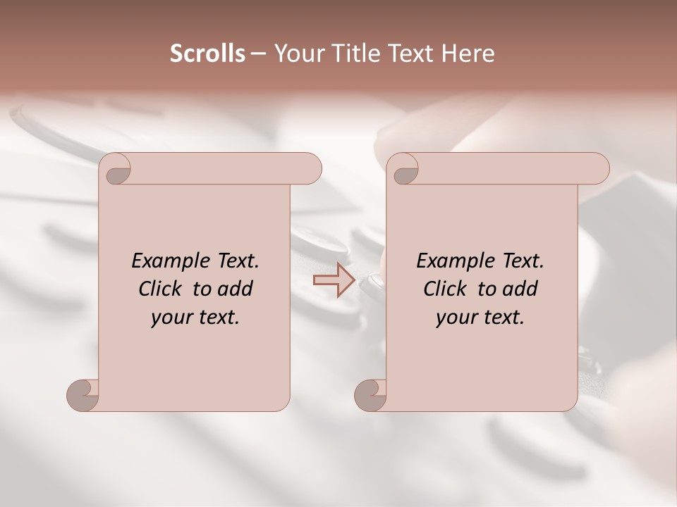 A Person Pressing A Button On A Telephone PowerPoint Template