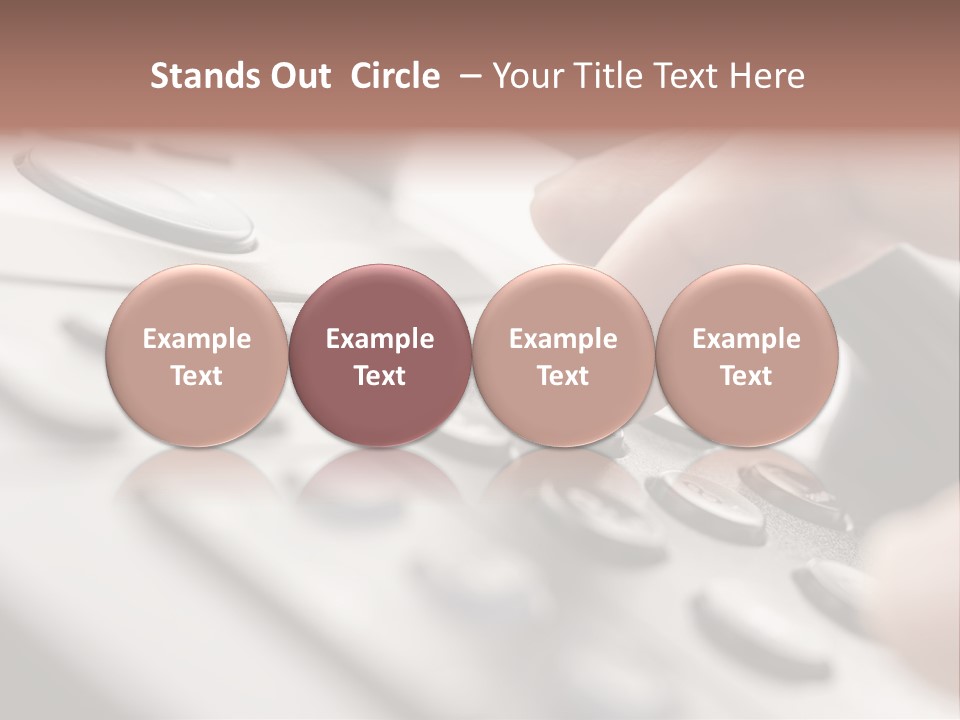 A Person Pressing A Button On A Telephone PowerPoint Template