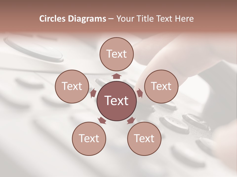 A Person Pressing A Button On A Telephone PowerPoint Template