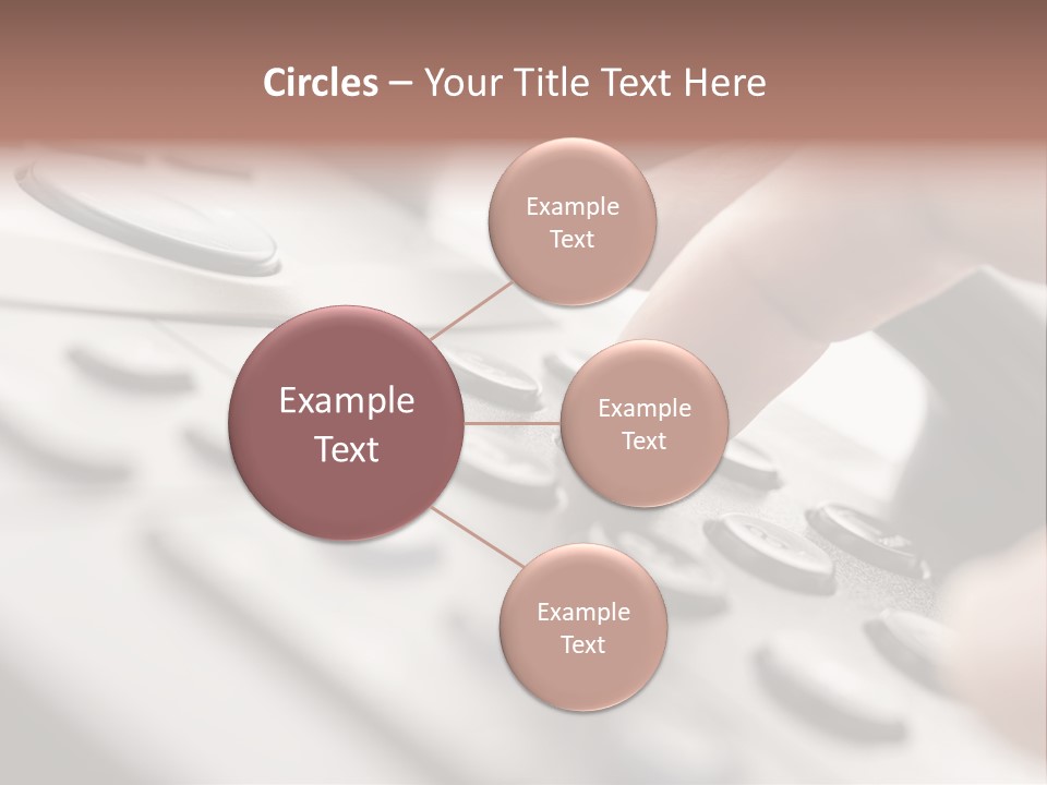 A Person Pressing A Button On A Telephone PowerPoint Template