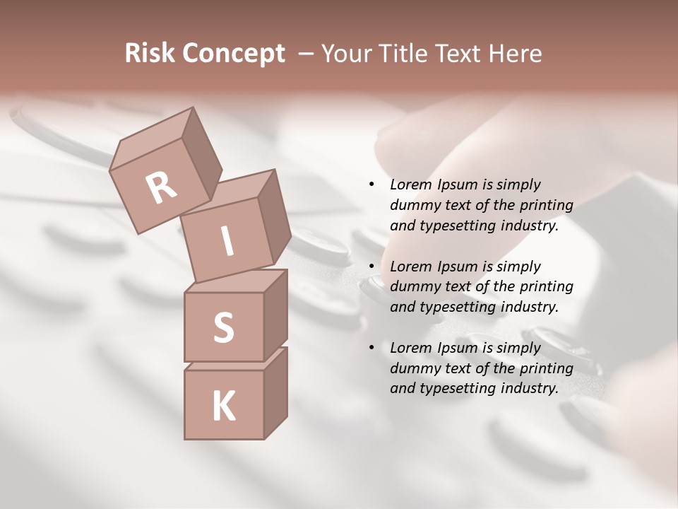 A Person Pressing A Button On A Telephone PowerPoint Template