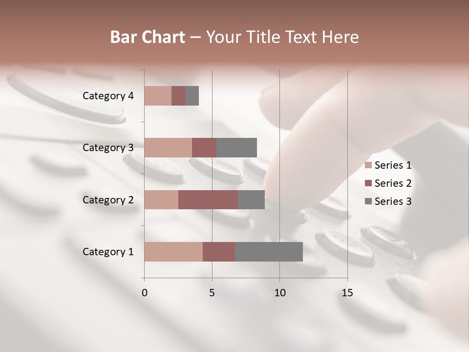 A Person Pressing A Button On A Telephone PowerPoint Template