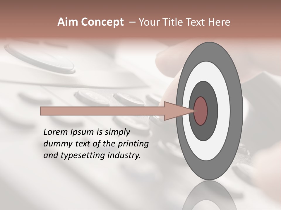 A Person Pressing A Button On A Telephone PowerPoint Template