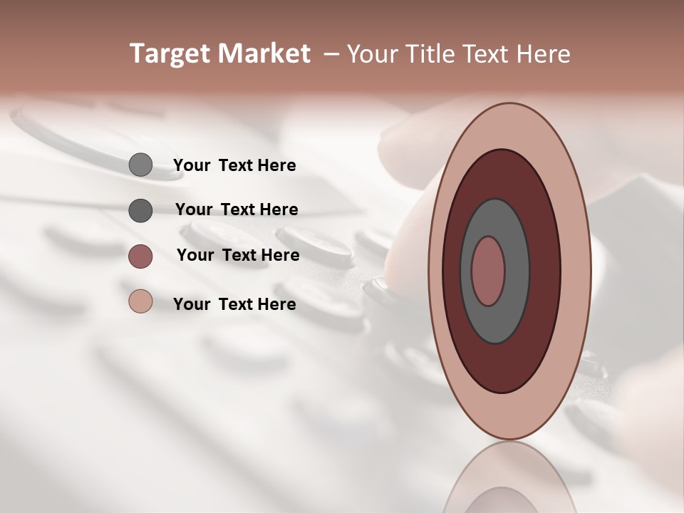A Person Pressing A Button On A Telephone PowerPoint Template