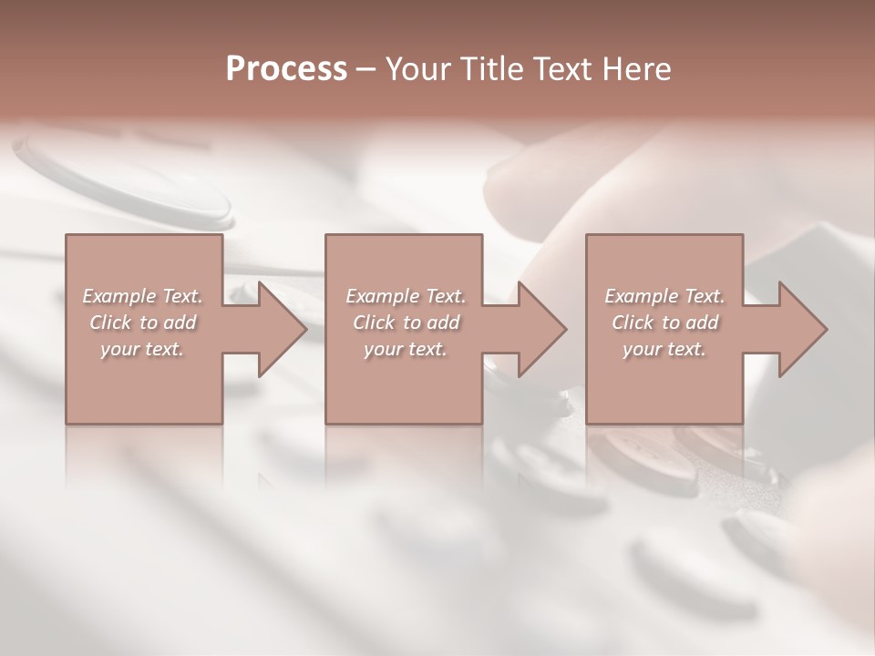 A Person Pressing A Button On A Telephone PowerPoint Template
