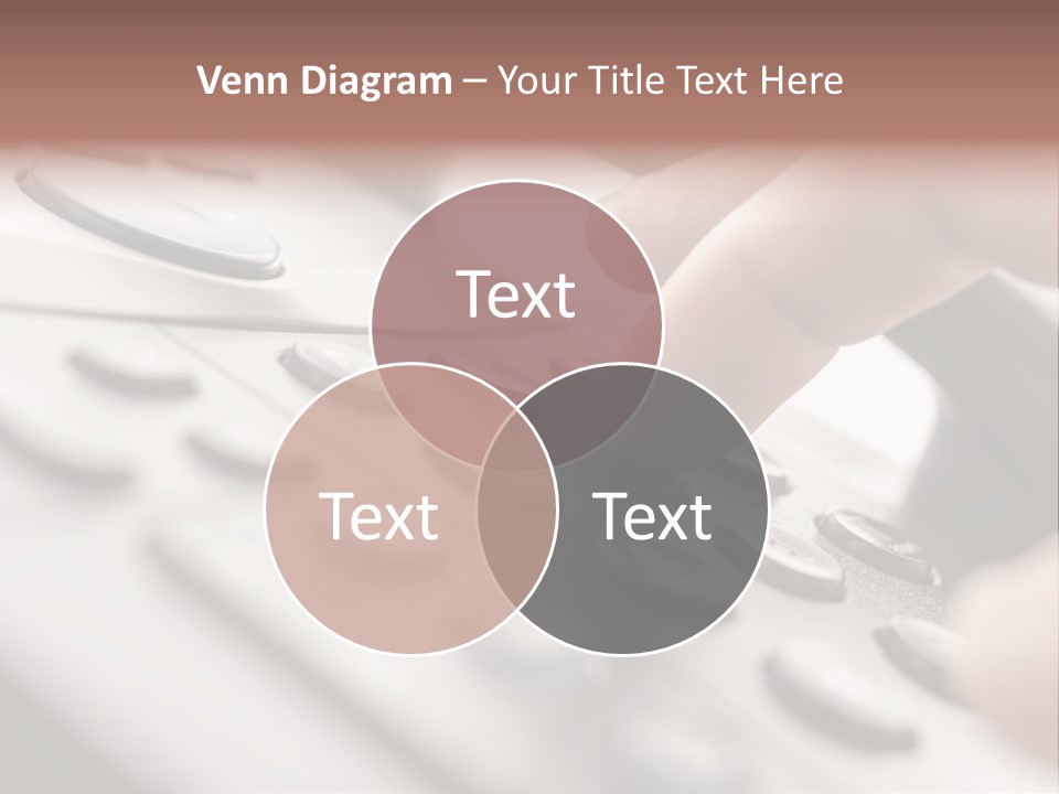 A Person Pressing A Button On A Telephone PowerPoint Template