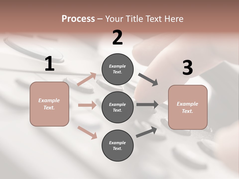 A Person Pressing A Button On A Telephone PowerPoint Template