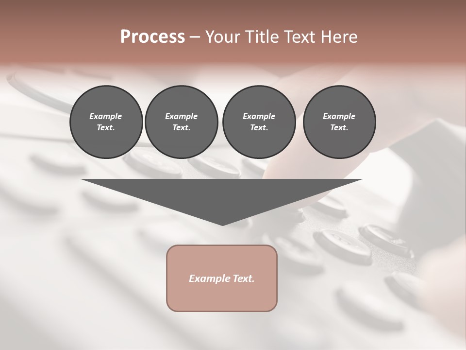 A Person Pressing A Button On A Telephone PowerPoint Template
