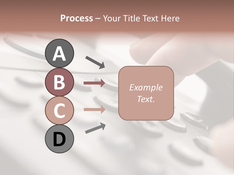 A Person Pressing A Button On A Telephone PowerPoint Template