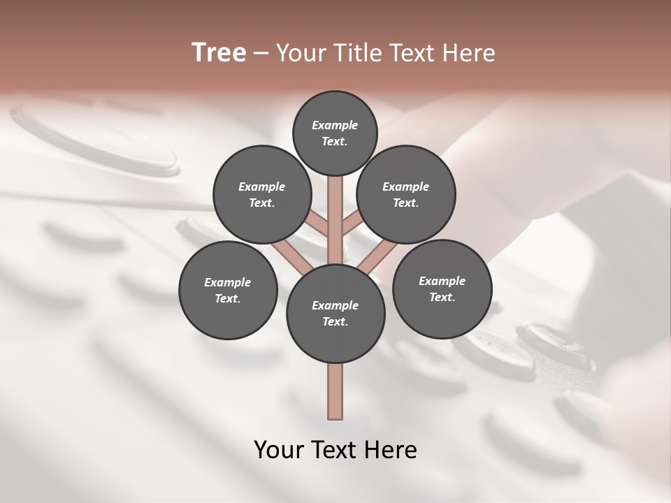 A Person Pressing A Button On A Telephone PowerPoint Template