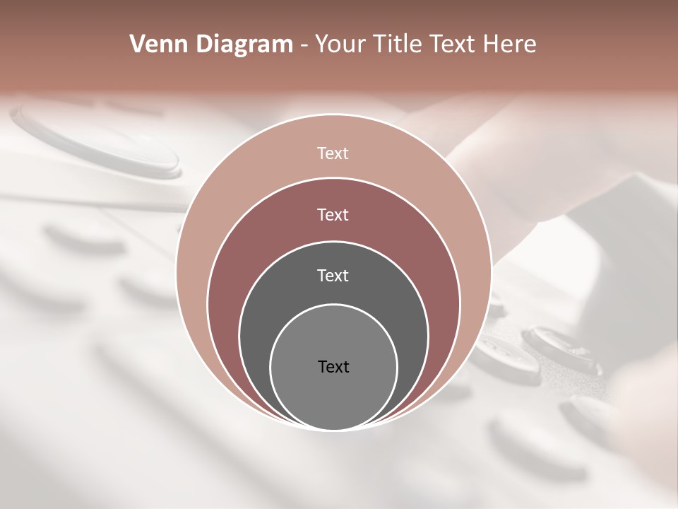 A Person Pressing A Button On A Telephone PowerPoint Template