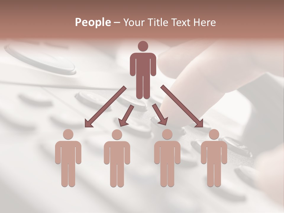 A Person Pressing A Button On A Telephone PowerPoint Template