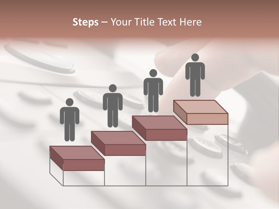 A Person Pressing A Button On A Telephone PowerPoint Template