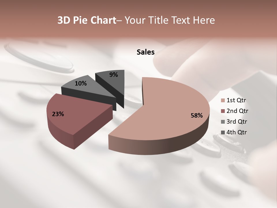A Person Pressing A Button On A Telephone PowerPoint Template