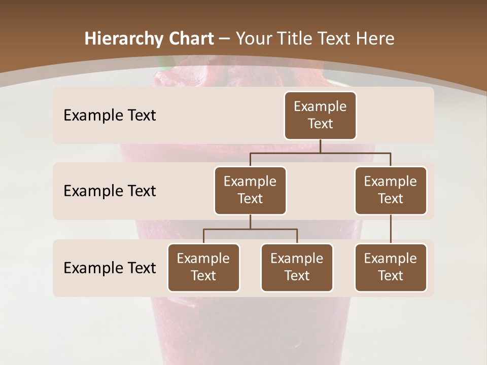 A Smoothie With A Green Leaf On Top Of It PowerPoint Template