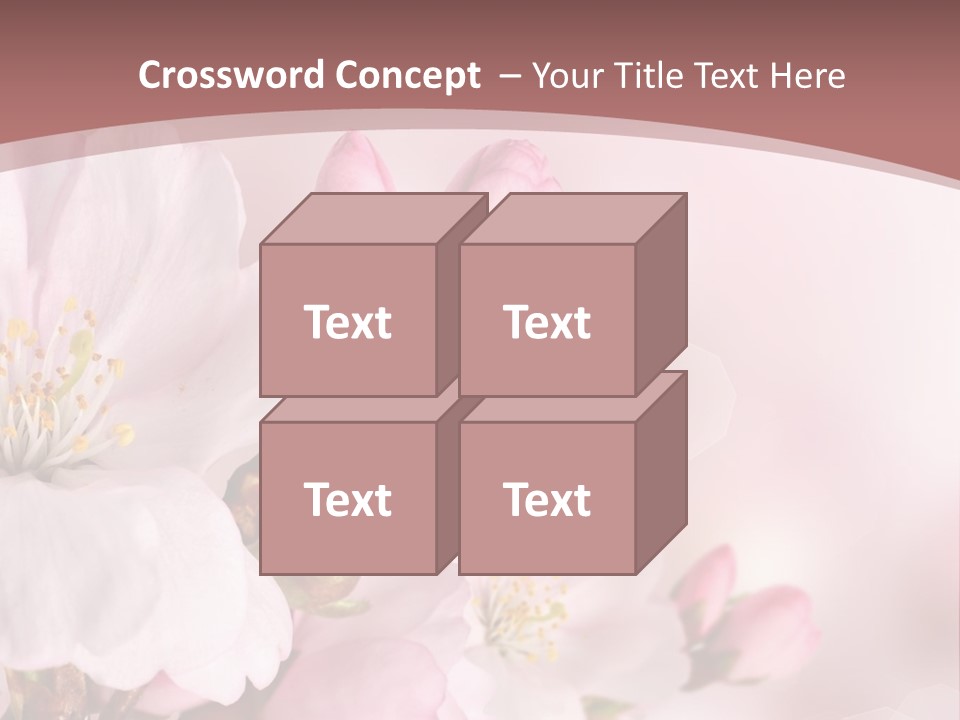 A Beautiful Pink Flower Powerpoint Presentation PowerPoint Template
