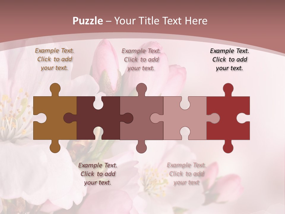 A Beautiful Pink Flower Powerpoint Presentation PowerPoint Template