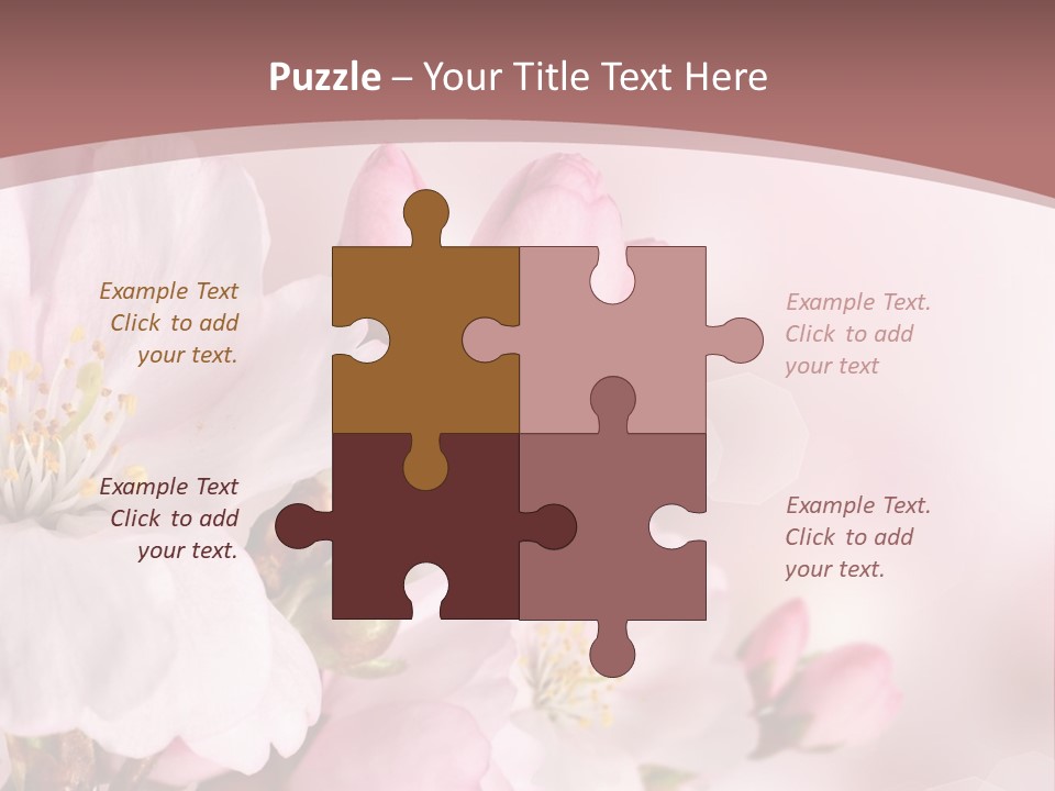 A Beautiful Pink Flower Powerpoint Presentation PowerPoint Template