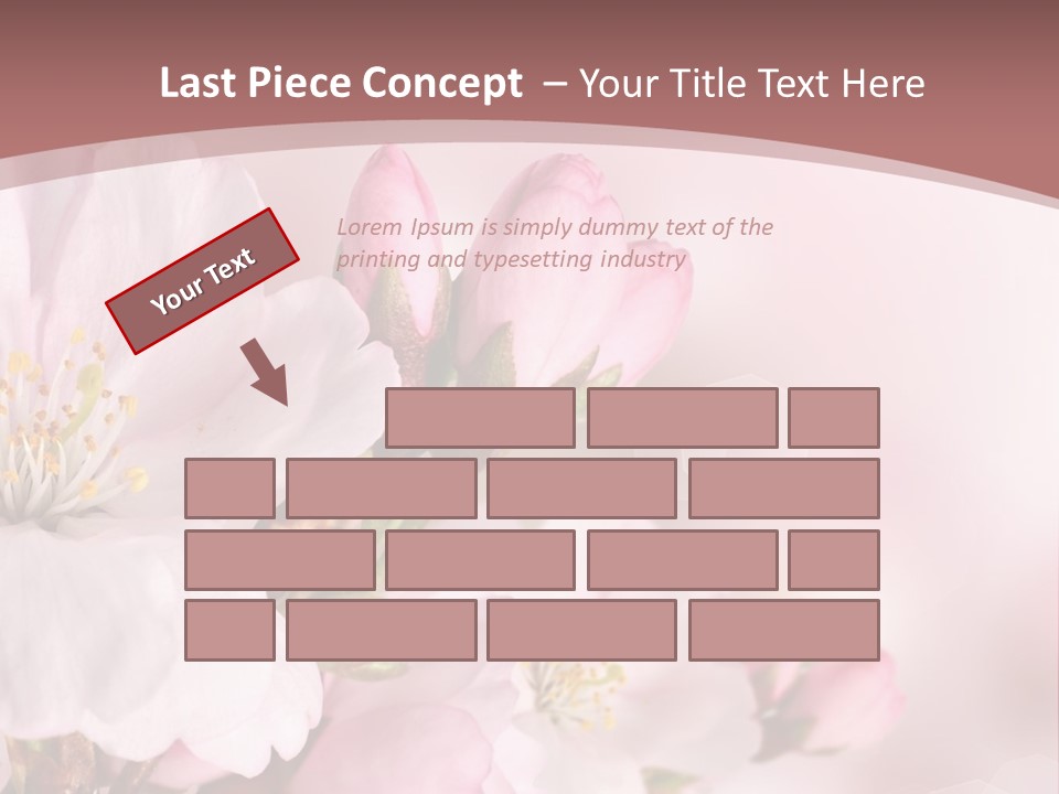 A Beautiful Pink Flower Powerpoint Presentation PowerPoint Template