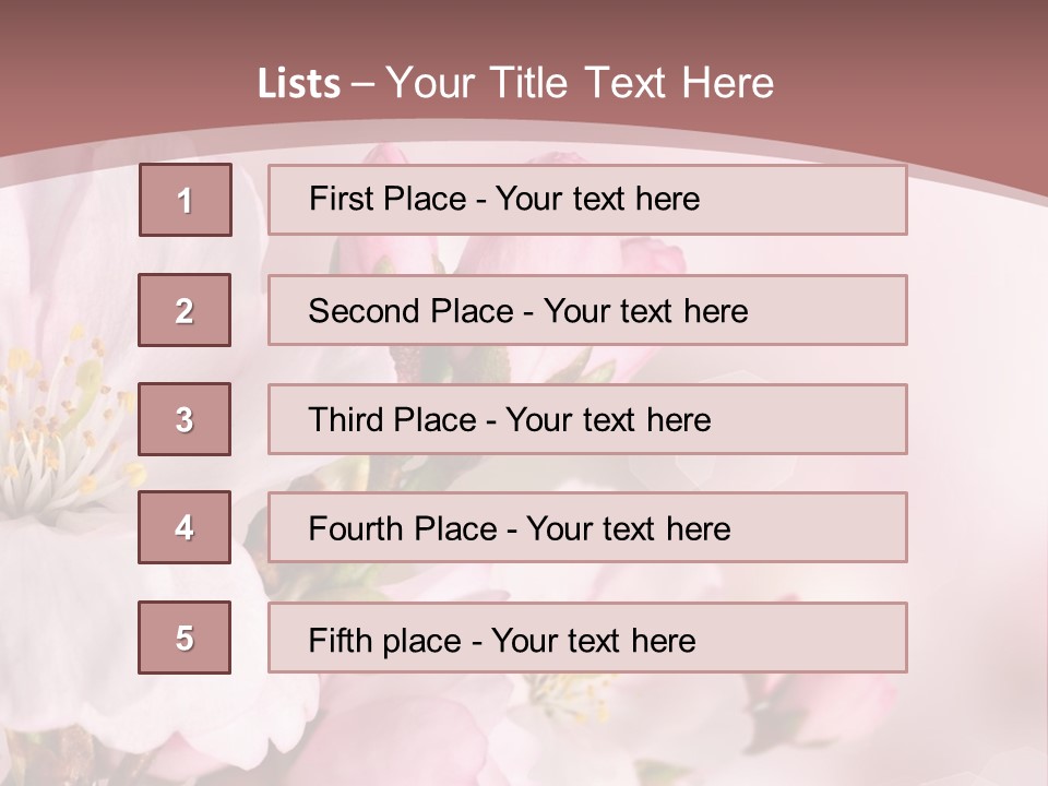 A Beautiful Pink Flower Powerpoint Presentation PowerPoint Template