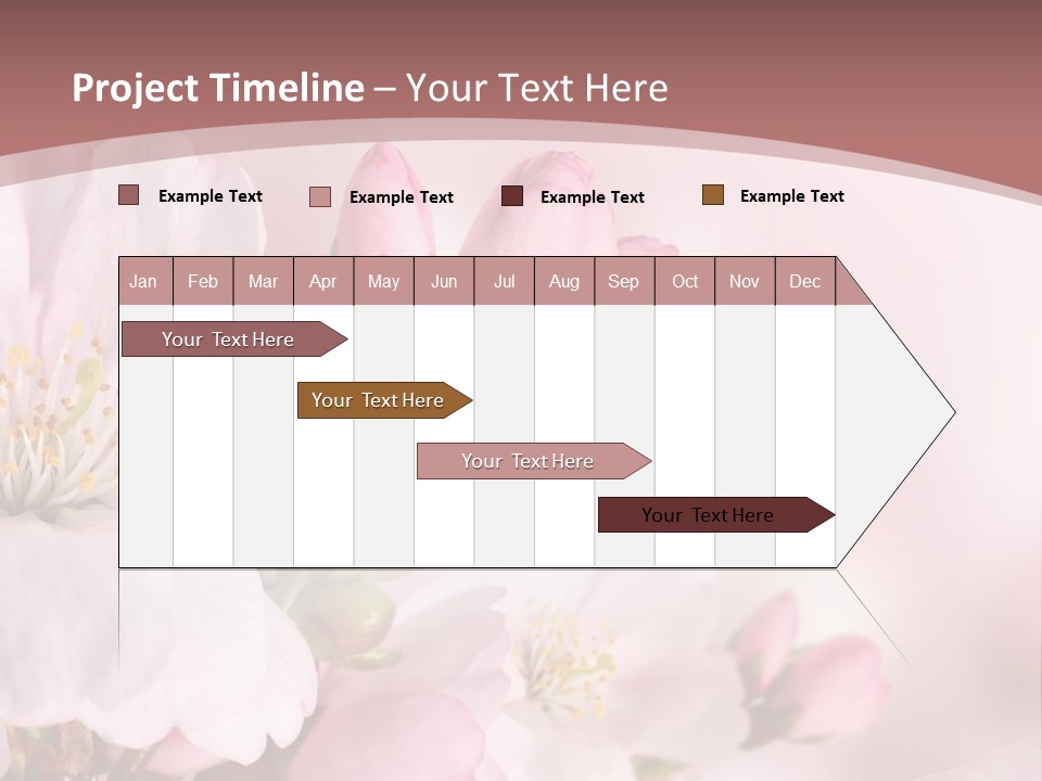 A Beautiful Pink Flower Powerpoint Presentation PowerPoint Template