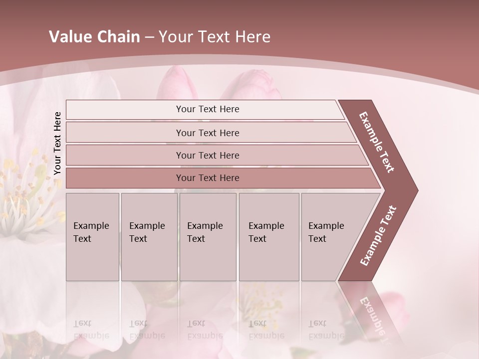 A Beautiful Pink Flower Powerpoint Presentation PowerPoint Template