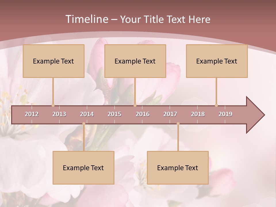 A Beautiful Pink Flower Powerpoint Presentation PowerPoint Template