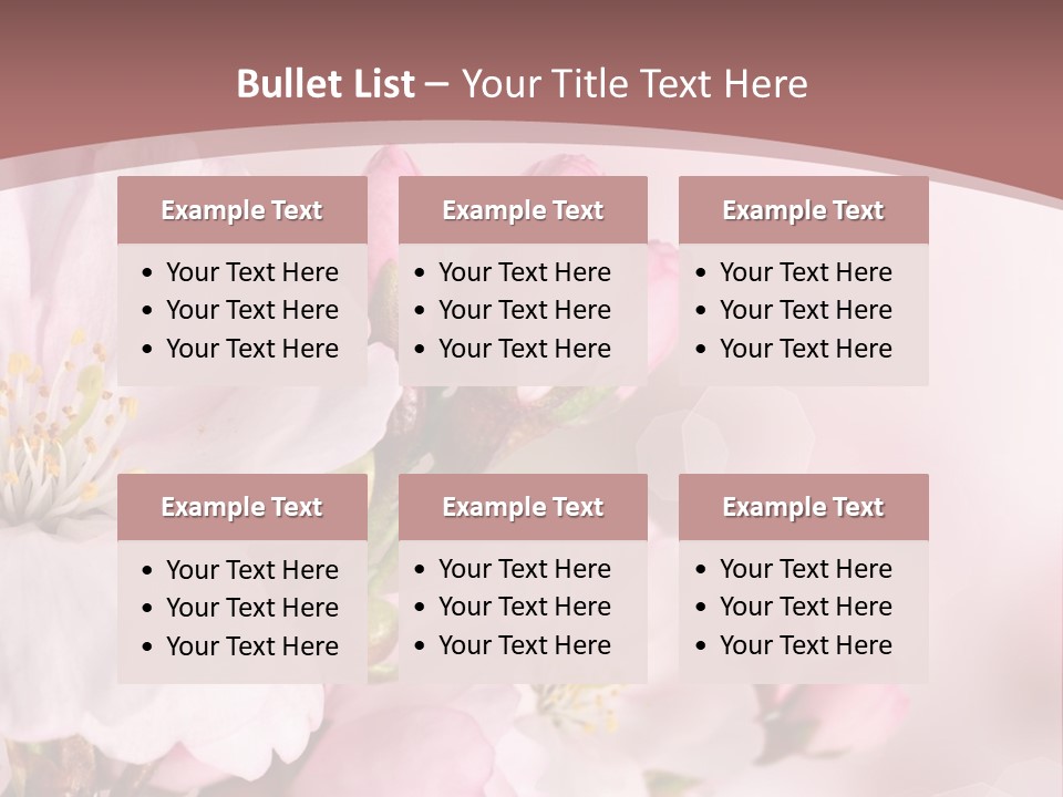 A Beautiful Pink Flower Powerpoint Presentation PowerPoint Template