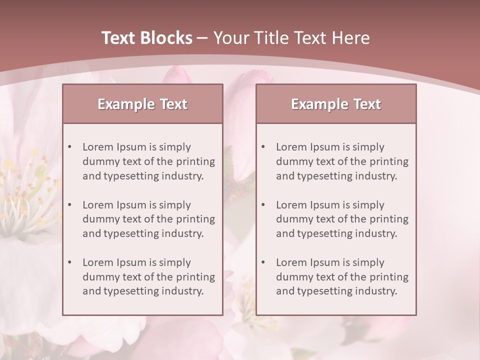 A Beautiful Pink Flower Powerpoint Presentation PowerPoint Template