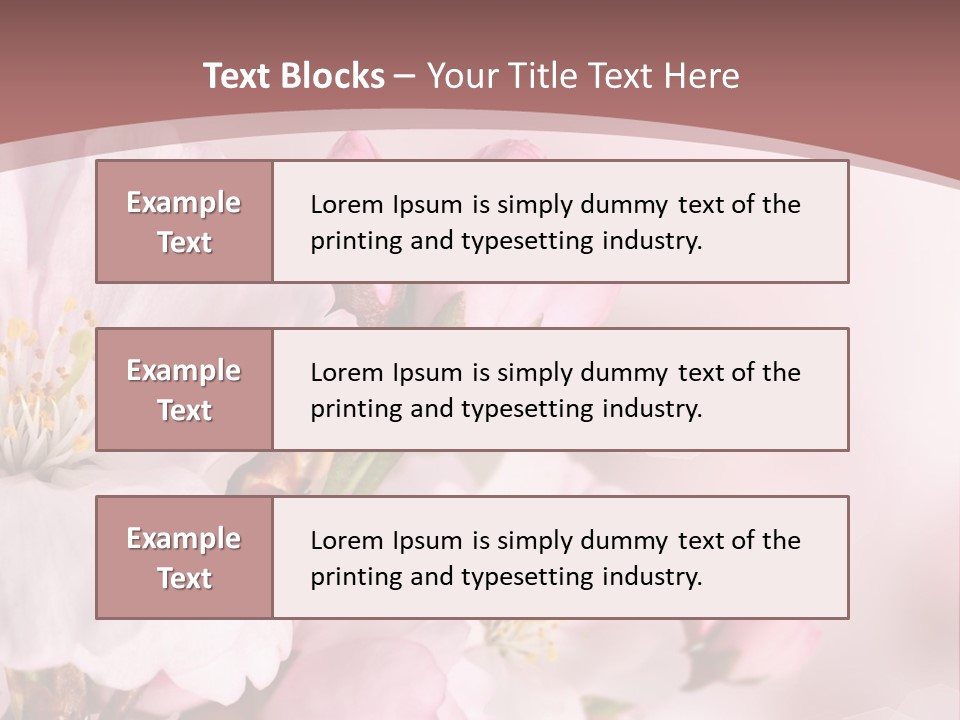 A Beautiful Pink Flower Powerpoint Presentation PowerPoint Template