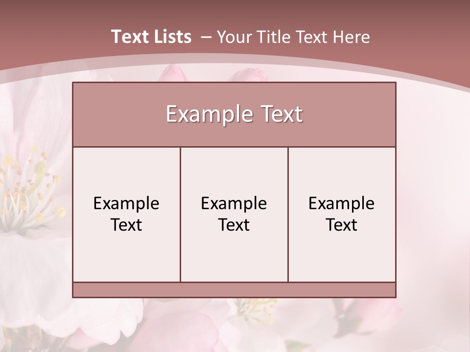 A Beautiful Pink Flower Powerpoint Presentation PowerPoint Template