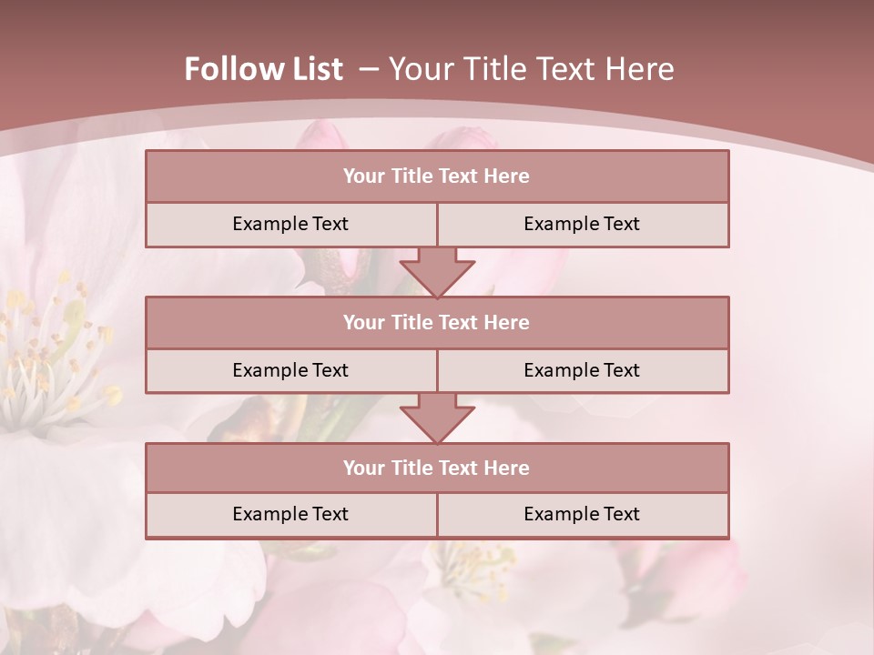 A Beautiful Pink Flower Powerpoint Presentation PowerPoint Template