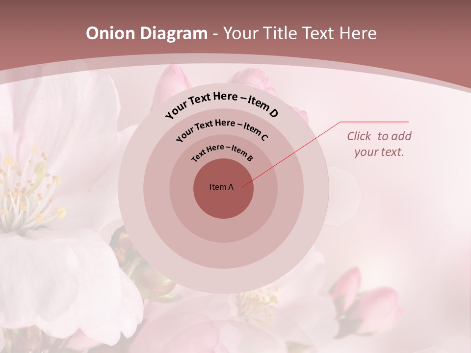 A Beautiful Pink Flower Powerpoint Presentation PowerPoint Template