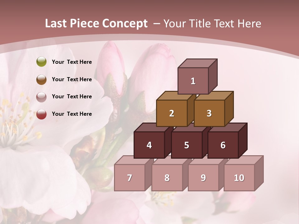 A Beautiful Pink Flower Powerpoint Presentation PowerPoint Template