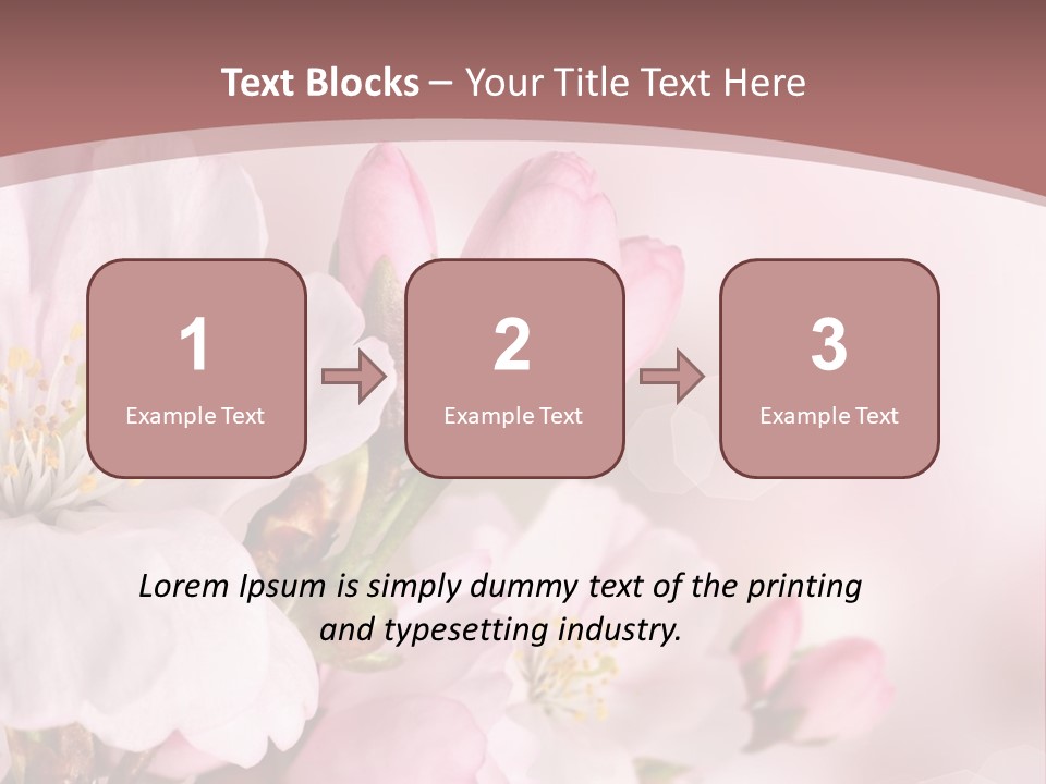 A Beautiful Pink Flower Powerpoint Presentation PowerPoint Template