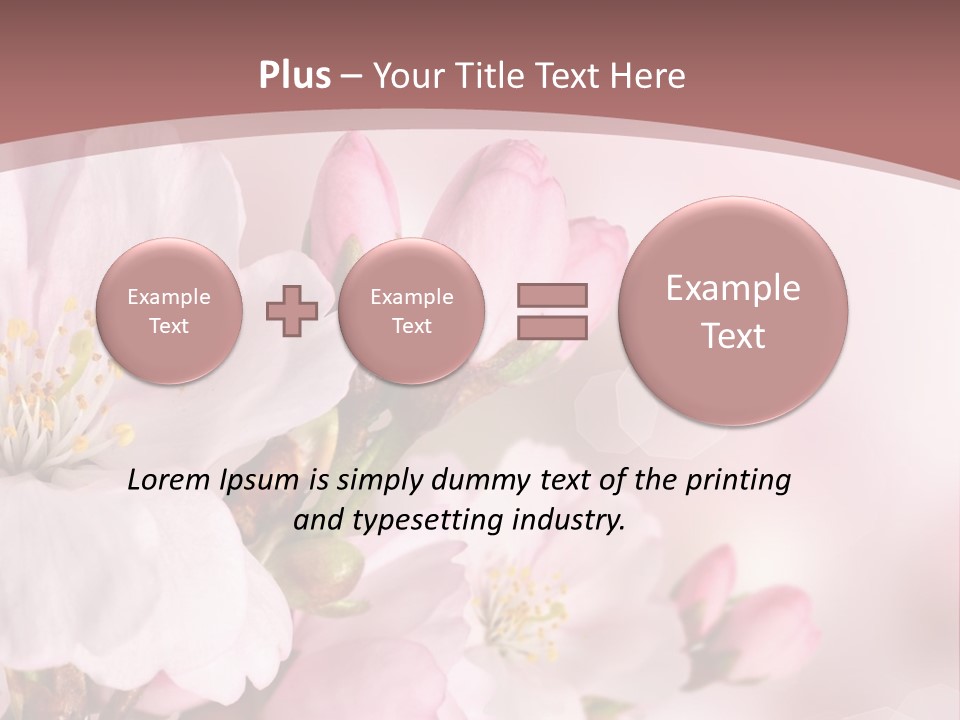 A Beautiful Pink Flower Powerpoint Presentation PowerPoint Template