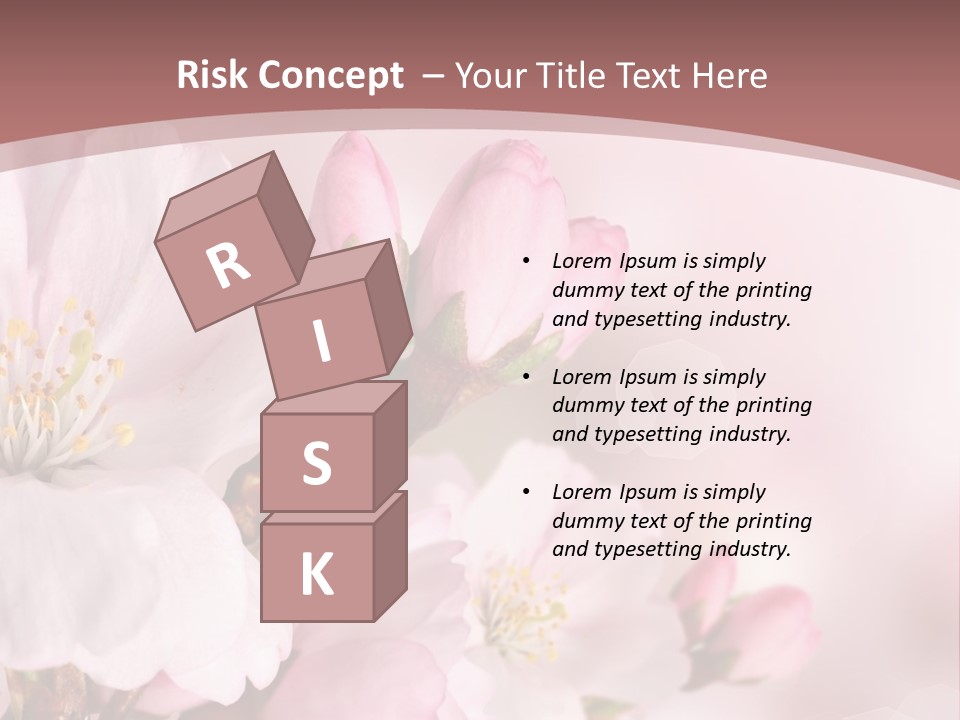 A Beautiful Pink Flower Powerpoint Presentation PowerPoint Template